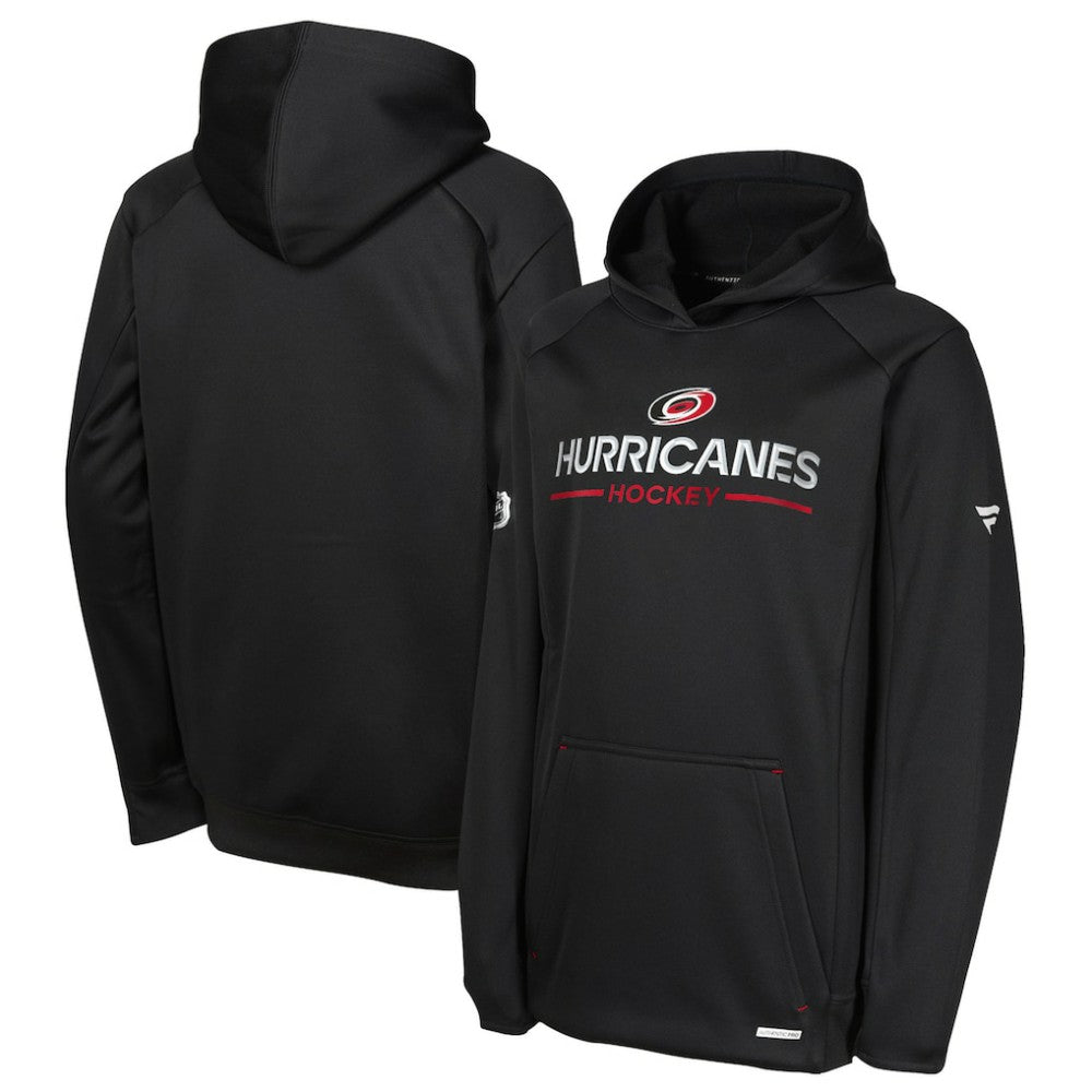 NHL Carolina Hurricanes Fanatics Youth Authentic Pro Rink Raglan Hoodie