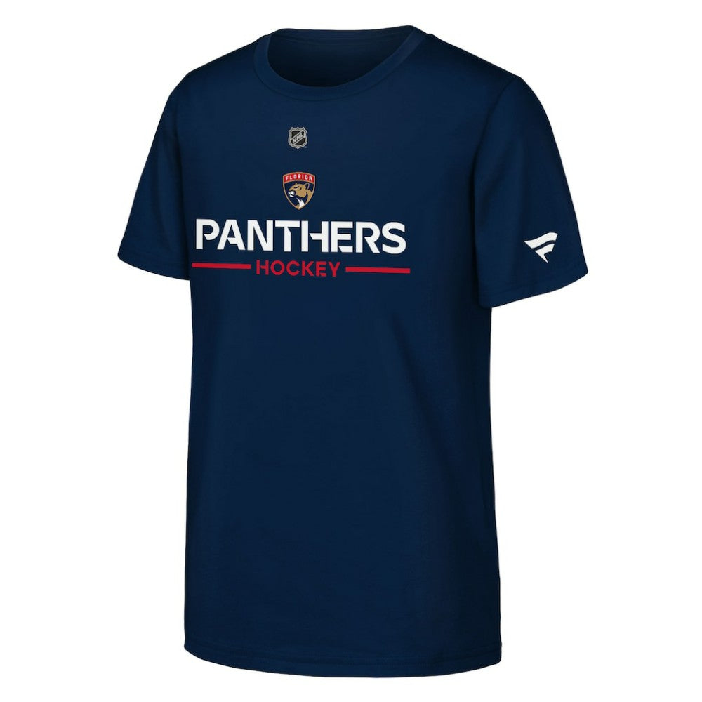NHL Florida Panthers Fanatics Youth Authentic Pro Wordmark T-Shirt