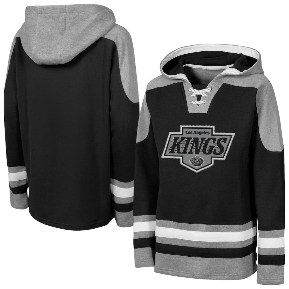 NHL Los Angeles Kings Outerstuff Youth Ageless Must Have Home V-Neck Hoodie