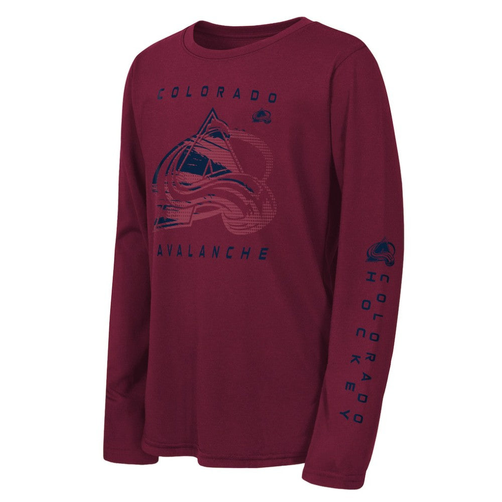NHL Colorado Avalanche Outerstuff Youth Seize the Win Long Sleeve T-Shirt