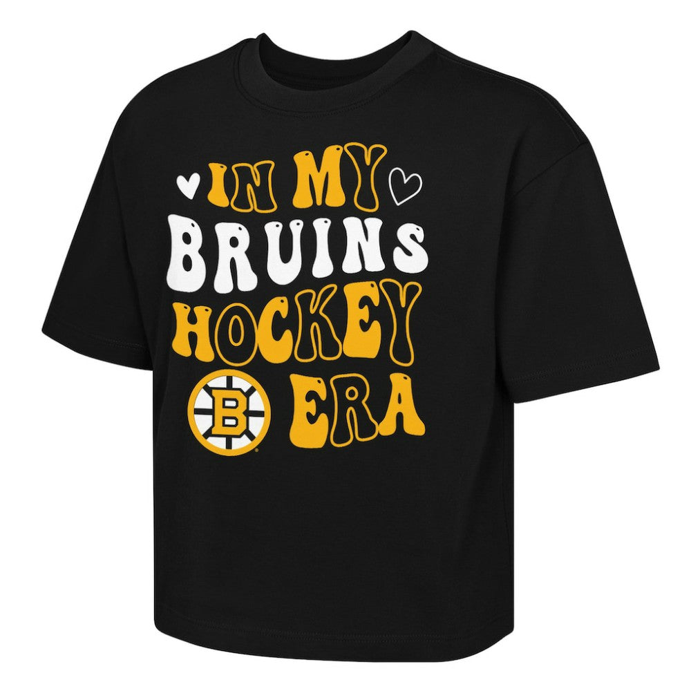 NHL Boston Bruins Outerstuff Girls Youth In My Era Boxy T-Shirt
