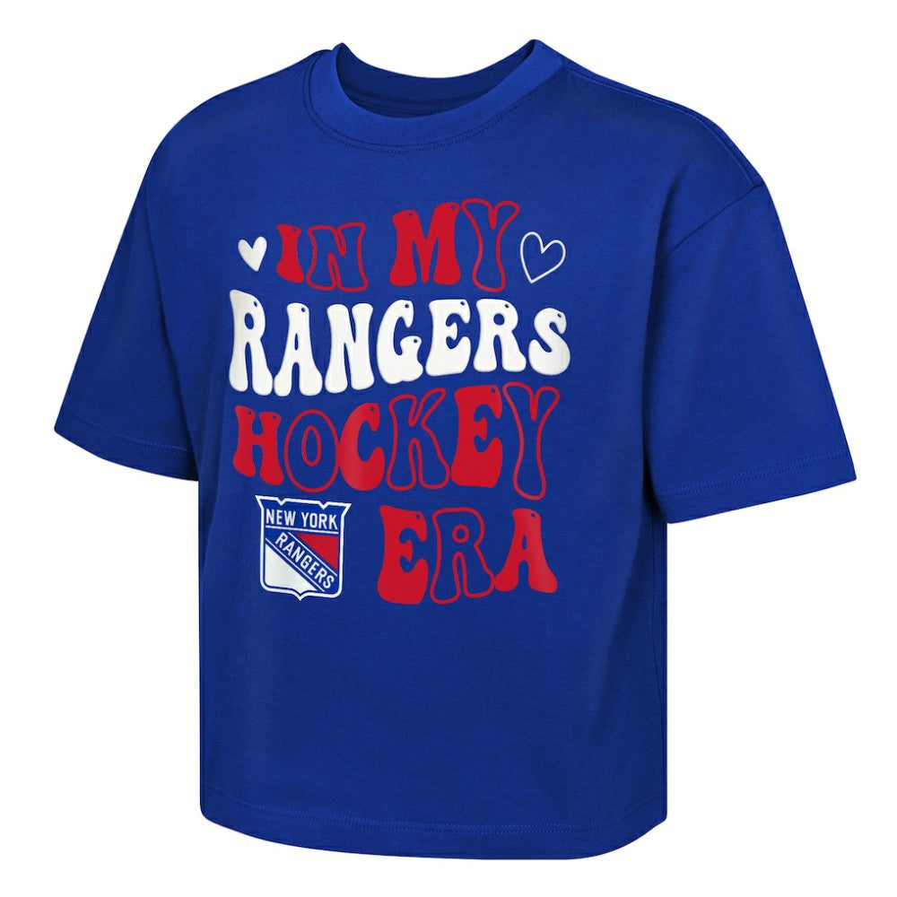 NHL New York Rangers Outerstuff Girls Youth In My Era Boxy T-Shirt