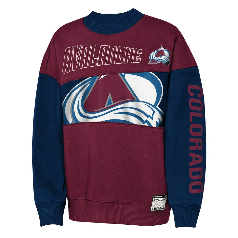 NHL Colorado Avalanche Outerstuff Youth Impact Player Sweatshirt