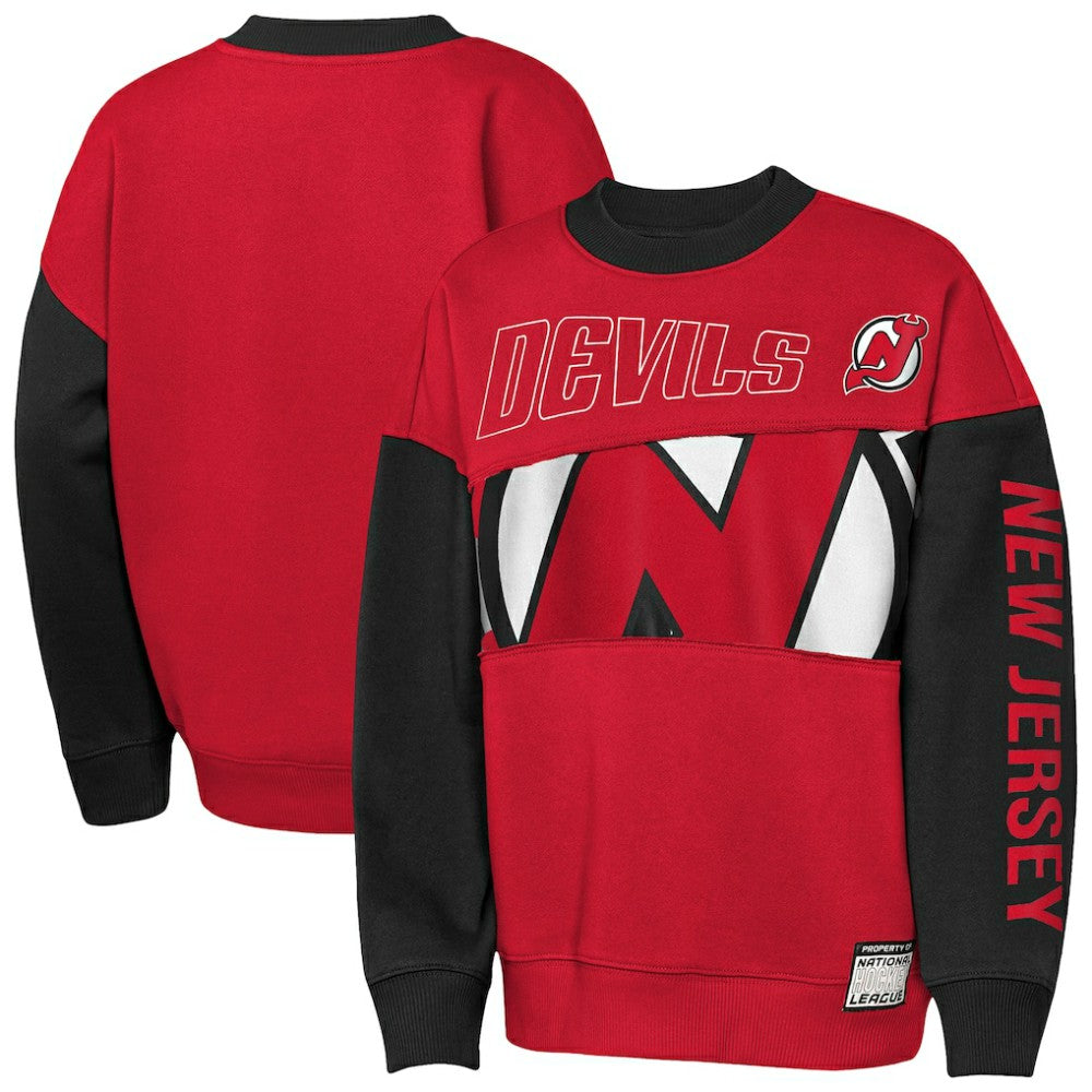 NHL New Jersey Devils Outerstuff Youth Impact Player Sweatshirt