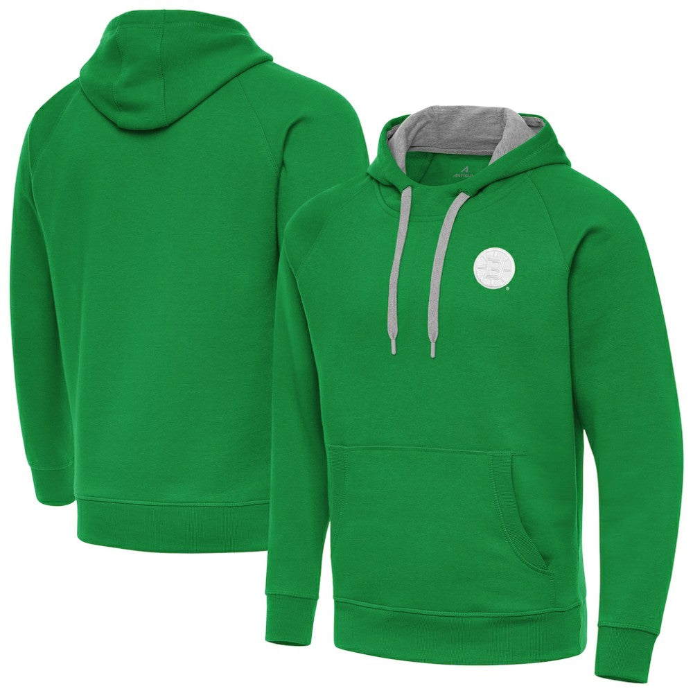 NHL Boston Bruins Antigua St. Patrick's Day Victory Pullover Hoodie