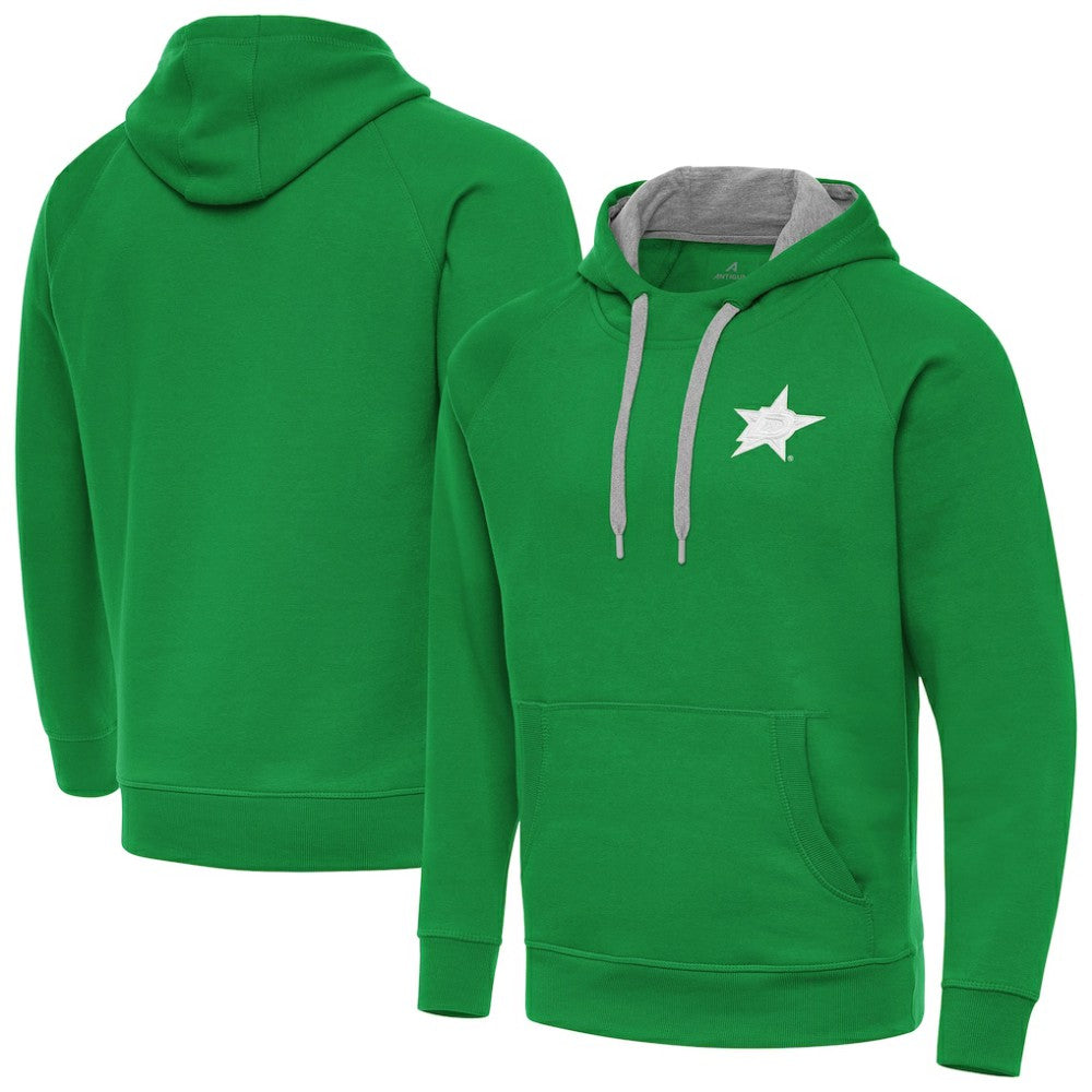 NHL Dallas Stars Antigua St. Patrick's Day Victory Pullover Hoodie