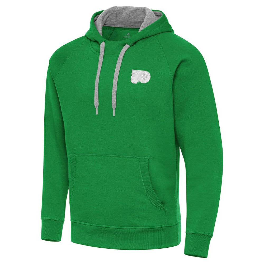NHL Philadelphia Flyers Antigua St. Patrick's Day Victory Pullover Hoodie