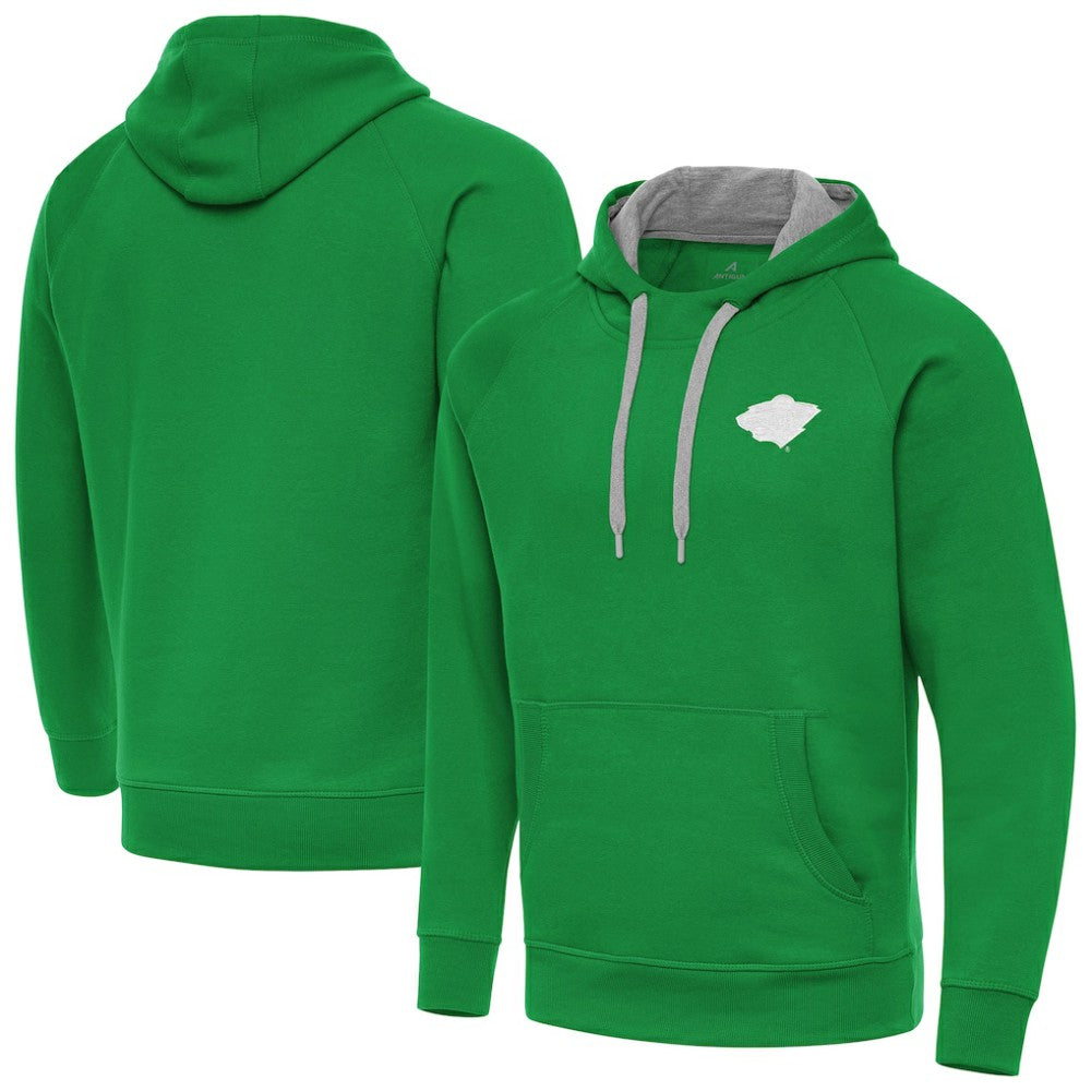 NHL Minnesota Wild Antigua St. Patrick's Day Victory Pullover Hoodie