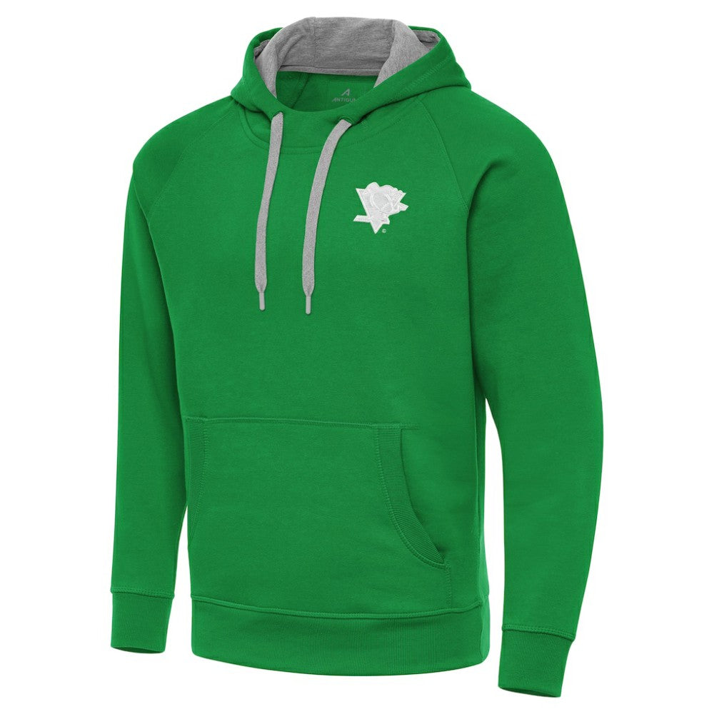 NHL Pittsburgh Penguins Antigua St. Patrick's Day Victory Pullover Hoodie