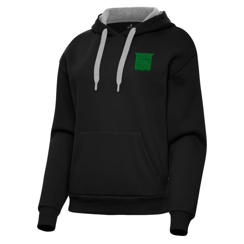 NHL New York Rangers Antigua Women's St. Patrick's Day Victory Pullover Hoodie