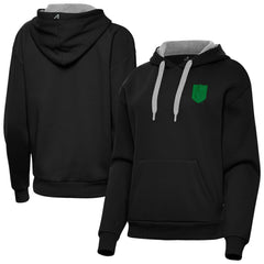 NHL Vegas Golden Knights Antigua Women's St. Patrick's Day Victory Pullover Hoodie