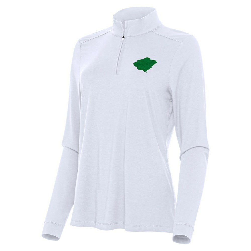 NHL Minnesota Wild Antigua Women's St. Patrick's Day Intent Quarter-Zip Performance Pullover