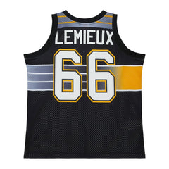 NHL Mario Lemieux Pittsburgh Penguins Mitchell & Ness Unisex Maxxed Out Fashion Basketball Jersey