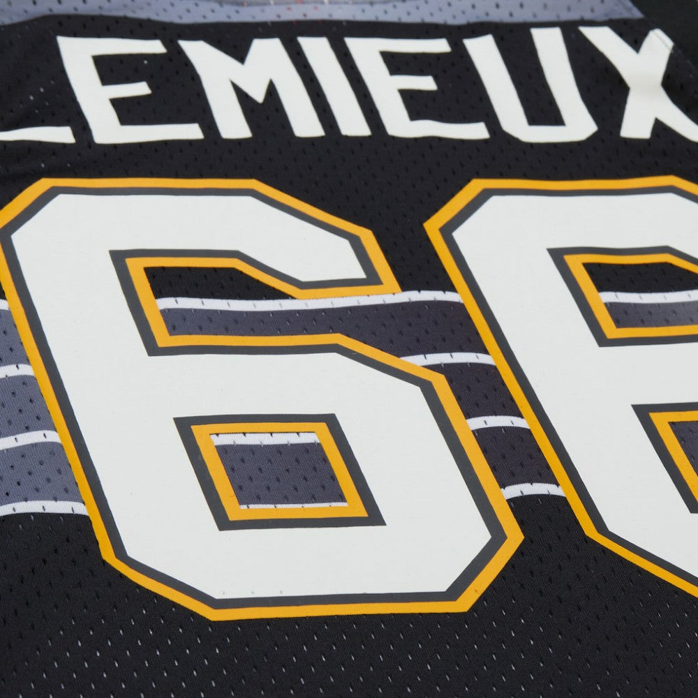 NHL Mario Lemieux Pittsburgh Penguins Mitchell & Ness Unisex Maxxed Out Fashion Basketball Jersey