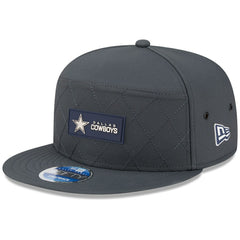2025 Sideline Cold Weather Split Panel 9FIFTY Snapback Hat - Dallas Cowboys Hats