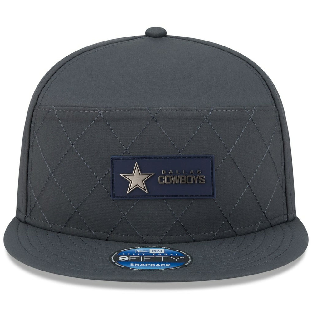 2025 Sideline Cold Weather Split Panel 9FIFTY Snapback Hat - Dallas Cowboys Hats