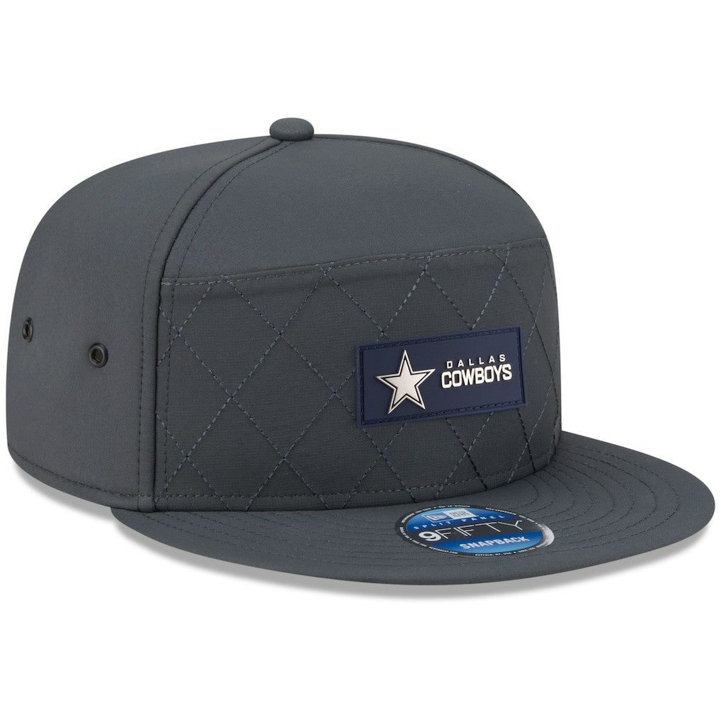 2025 Sideline Cold Weather Split Panel 9FIFTY Snapback Hat - Dallas Cowboys Hats