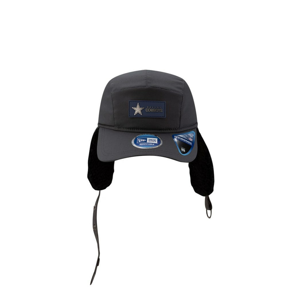 2025 Sideline Cold Weather Runner Dog Ear Adjustable Hat - Dallas Cowboys Hats