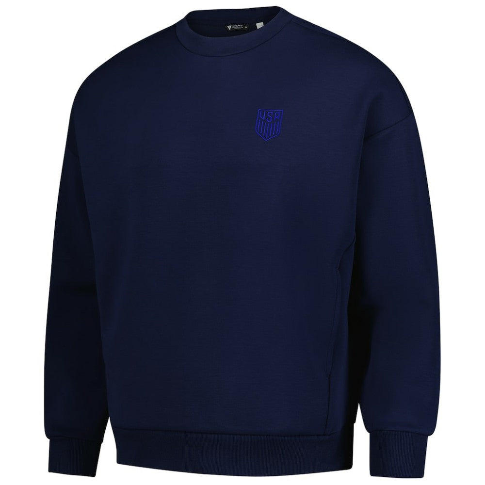 USMNT Levelwear Luxe Signature Lineage Tri-Blend Pullover Sweatshirt