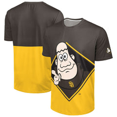 Brown/Gold San Diego Padres FOCO Big Logo Mascot T-Shirt