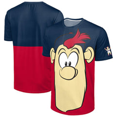 Navy/Red Atlanta Braves FOCO Big Logo Mascot T-Shirt