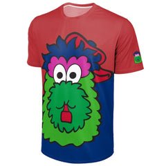 Red/Royal Philadelphia Phillies FOCO Big Logo Mascot T-Shirt