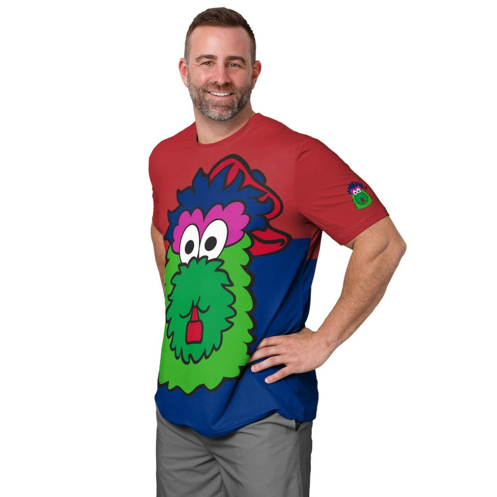 Red/Royal Philadelphia Phillies FOCO Big Logo Mascot T-Shirt