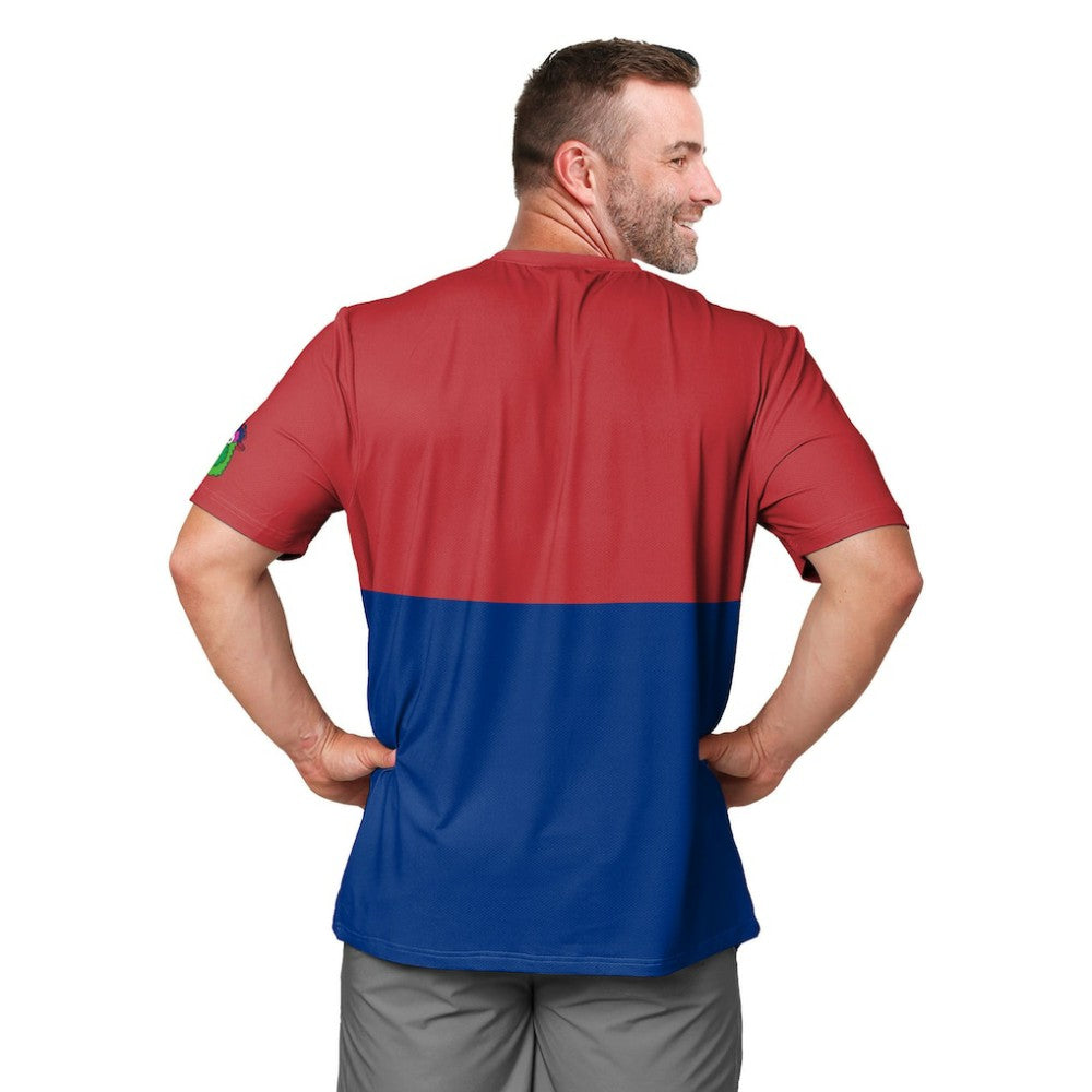 Red/Royal Philadelphia Phillies FOCO Big Logo Mascot T-Shirt