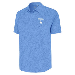 Powder Blue Los Angeles Dodgers Antigua Cactus Spring Training Lush Button-Up Shirt