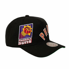 Mitchell & Ness Phoenix Suns Busted Logo Wordmark Wrap-Around Pro Pinch Adjustable Hat