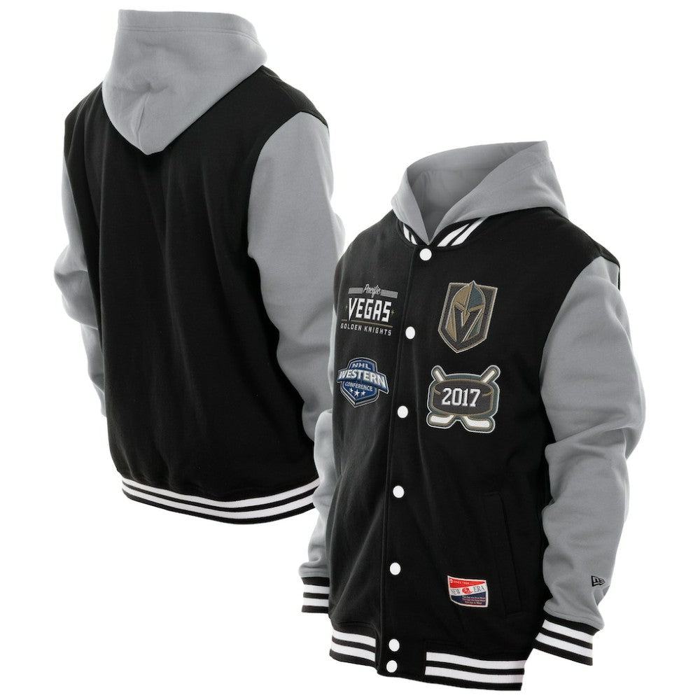 NHL Vegas Golden Knights New Era Full-Snap Fleece Hoodie Jacket