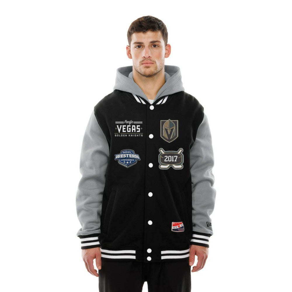 NHL Vegas Golden Knights New Era Full-Snap Fleece Hoodie Jacket