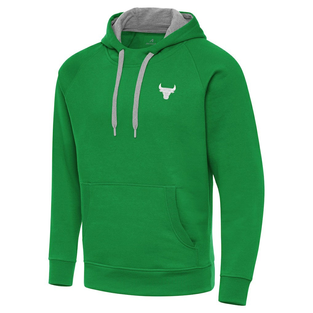Chicago Bulls Antigua St. Patrick's Day Victory Raglan Pullover Hoodie sale