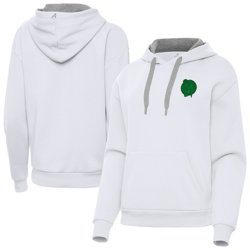 Boston Celtics Antigua Women's St. Patrick's Day Victory Pullover Hoodie