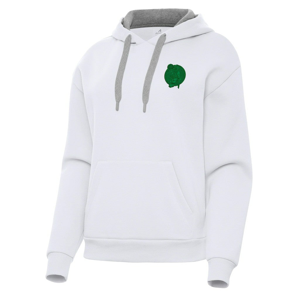 Boston Celtics Antigua Women's St. Patrick's Day Victory Pullover Hoodie