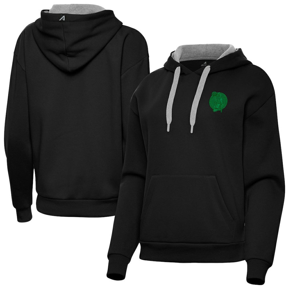 Boston Celtics Antigua Women's St. Patrick's Day Victory Pullover Hoodie