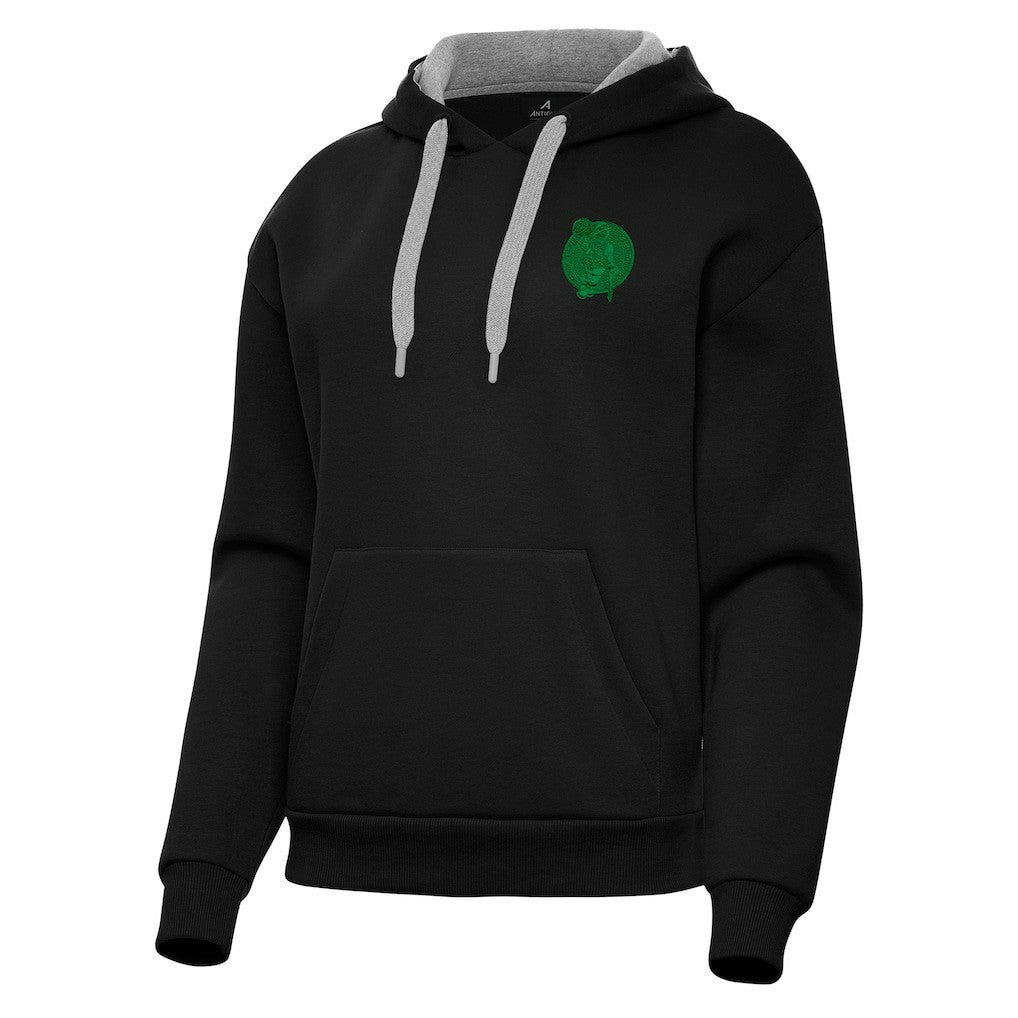 Boston Celtics Antigua Women's St. Patrick's Day Victory Pullover Hoodie