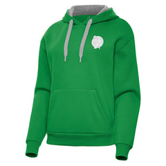 Boston Celtics Antigua Women's St. Patrick's Day Victory Pullover Hoodie