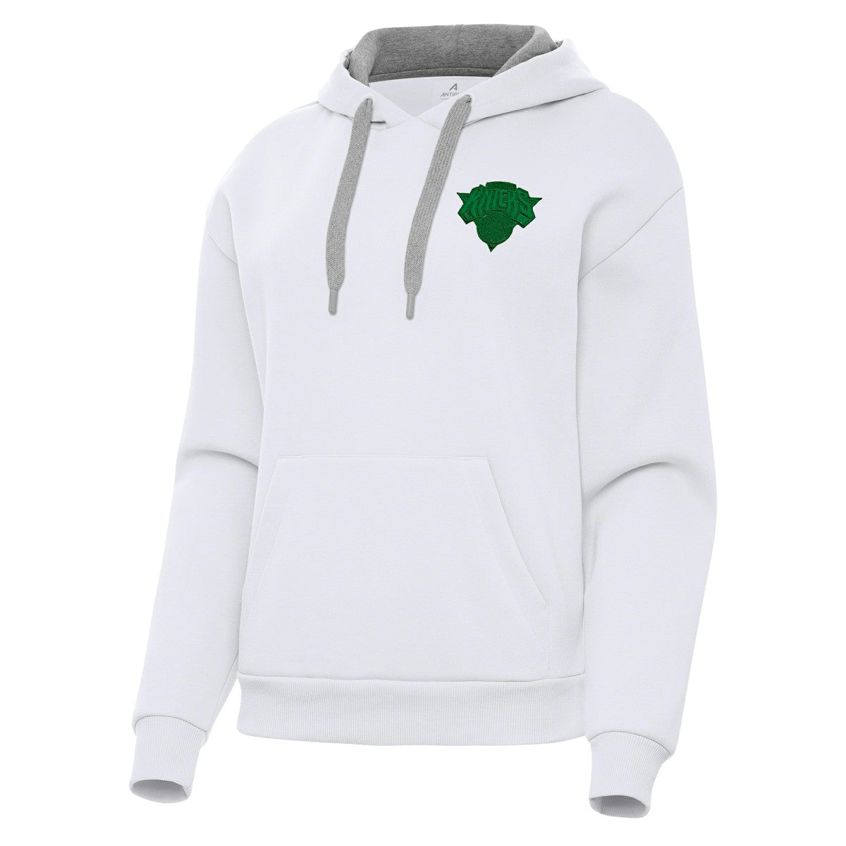New York Knicks Antigua Women's St. Patrick's Day Victory Pullover Hoodie