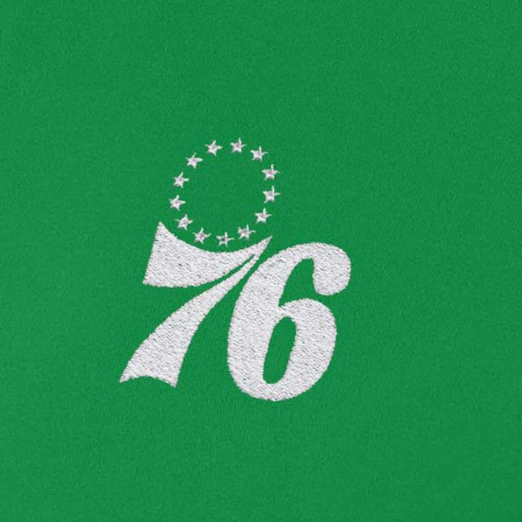 Philadelphia 76ers Antigua Women's St. Patrick's Day Intent Quarter-Zip Top