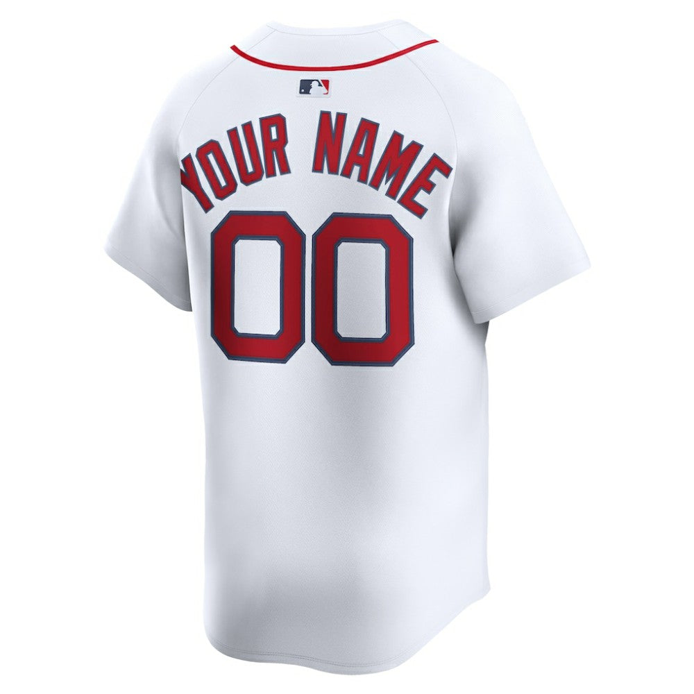 White Boston Red Sox Nike Home Limited Custom Jersey