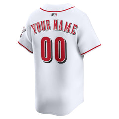 White Cincinnati Reds Nike Home Limited Custom Jersey
