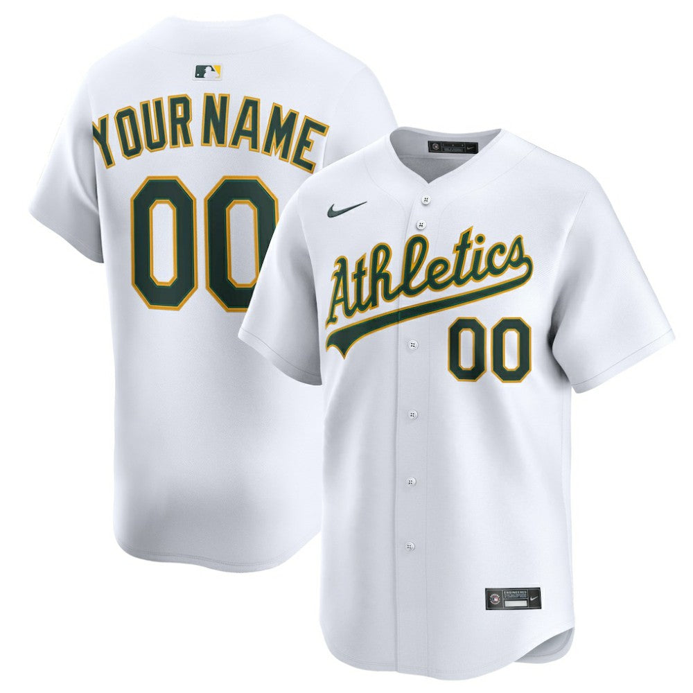 White Athletics Nike Home Limited Custom Jersey