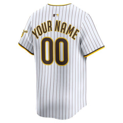 White San Diego Padres Nike Home Limited Custom Jersey