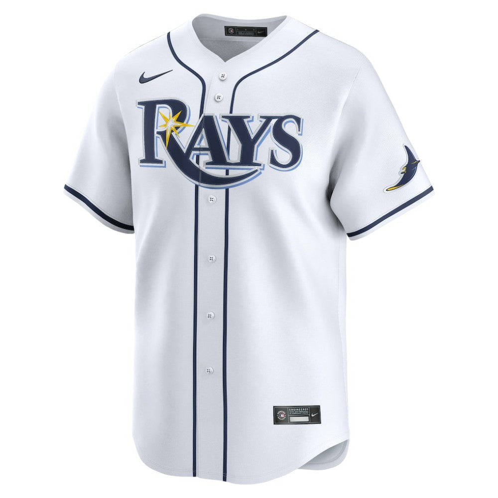 White Tampa Bay Rays Nike Home Limited Custom Jersey