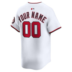 White Washington Nationals Nike Home Limited Custom Jersey
