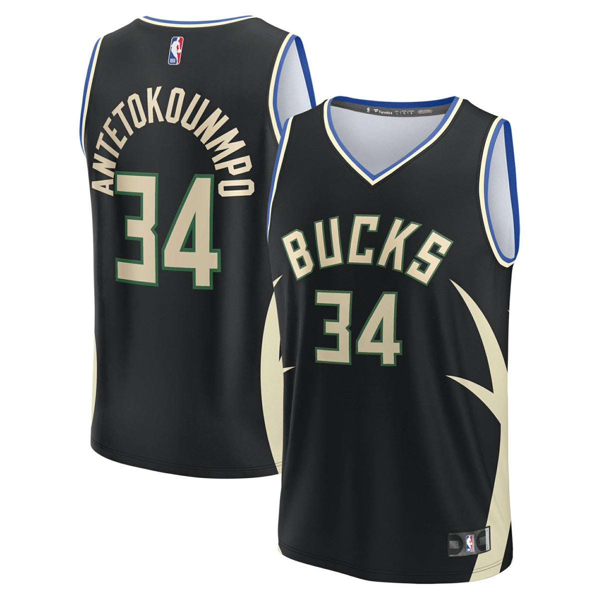 Fanatics Giannis Antetokounmpo Milwaukee Bucks Fast Break Replica Player Jersey