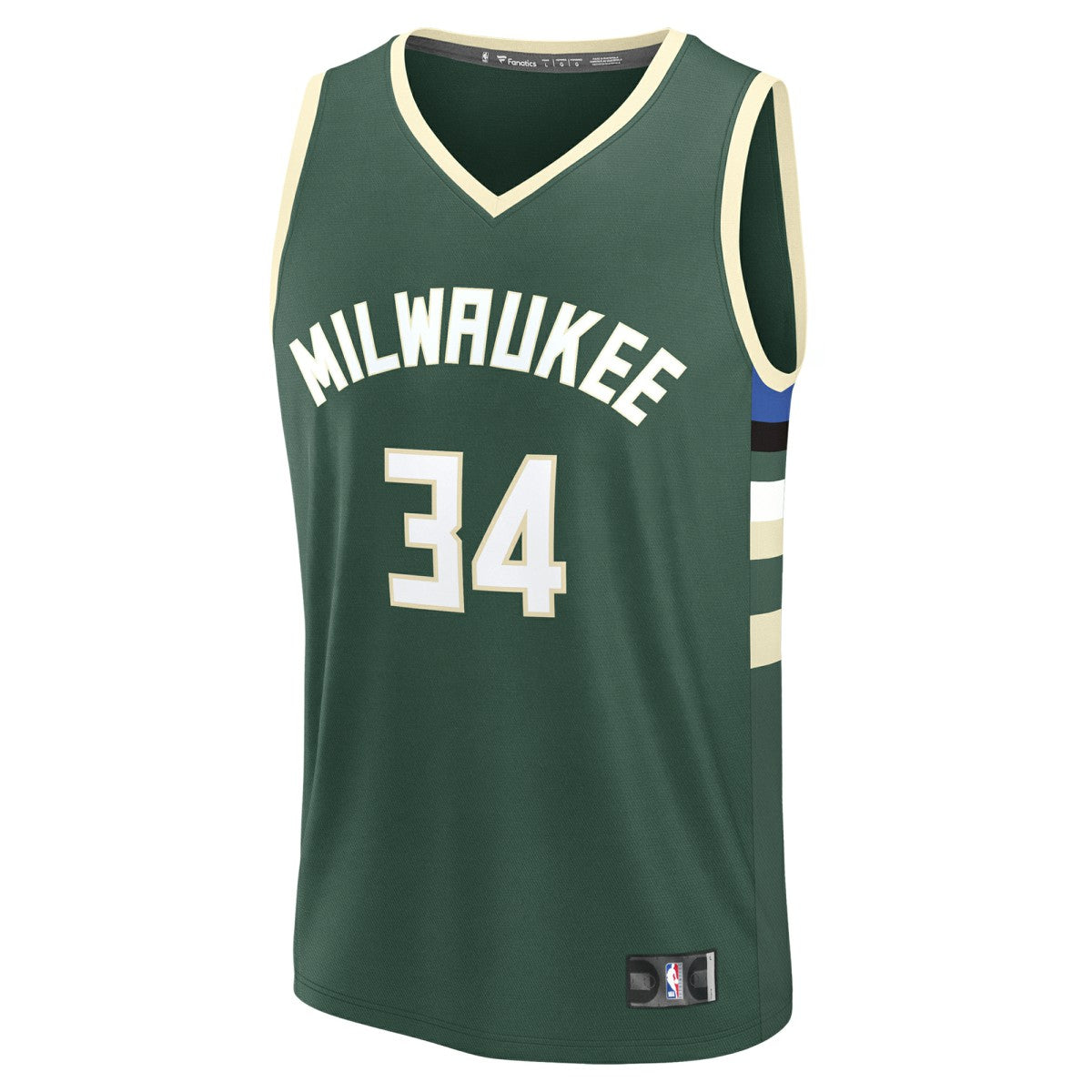 Fanatics Giannis Antetokounmpo Milwaukee Bucks Youth Fast Break Replica Player Jersey