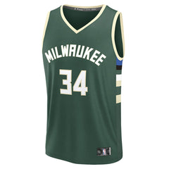 Fanatics Giannis Antetokounmpo Milwaukee Bucks Youth Fast Break Replica Player Jersey