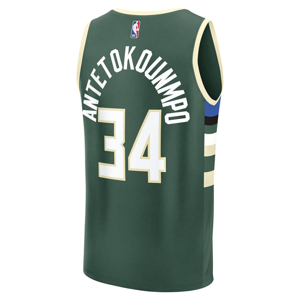 Fanatics Giannis Antetokounmpo Milwaukee Bucks Youth Fast Break Replica Player Jersey